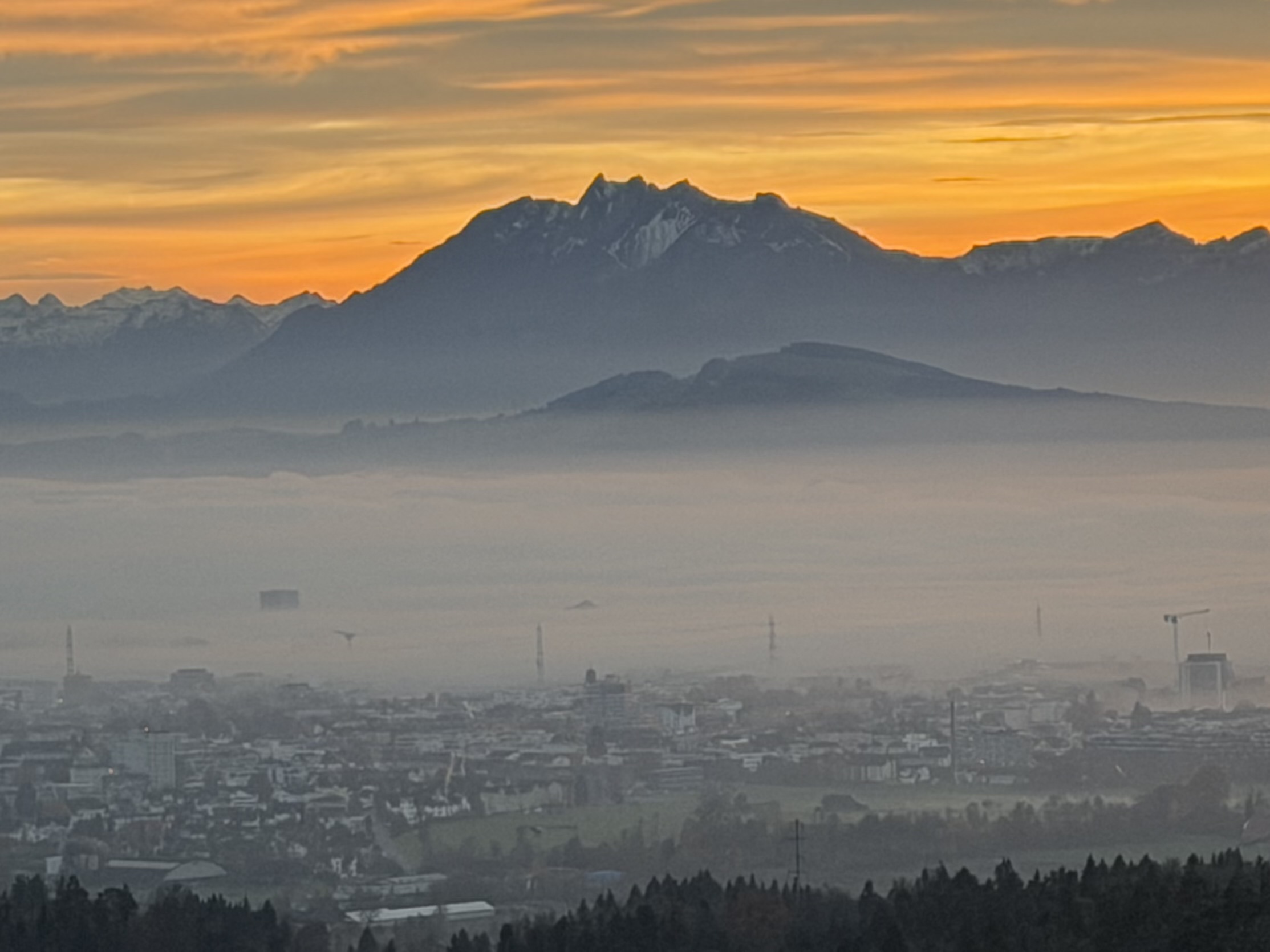 View of Pilatus at Sunrise